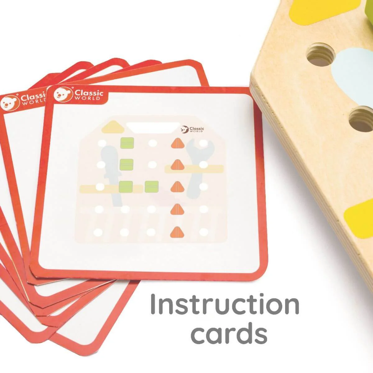 Classic World Kids Wooden Screw Board - Image 3