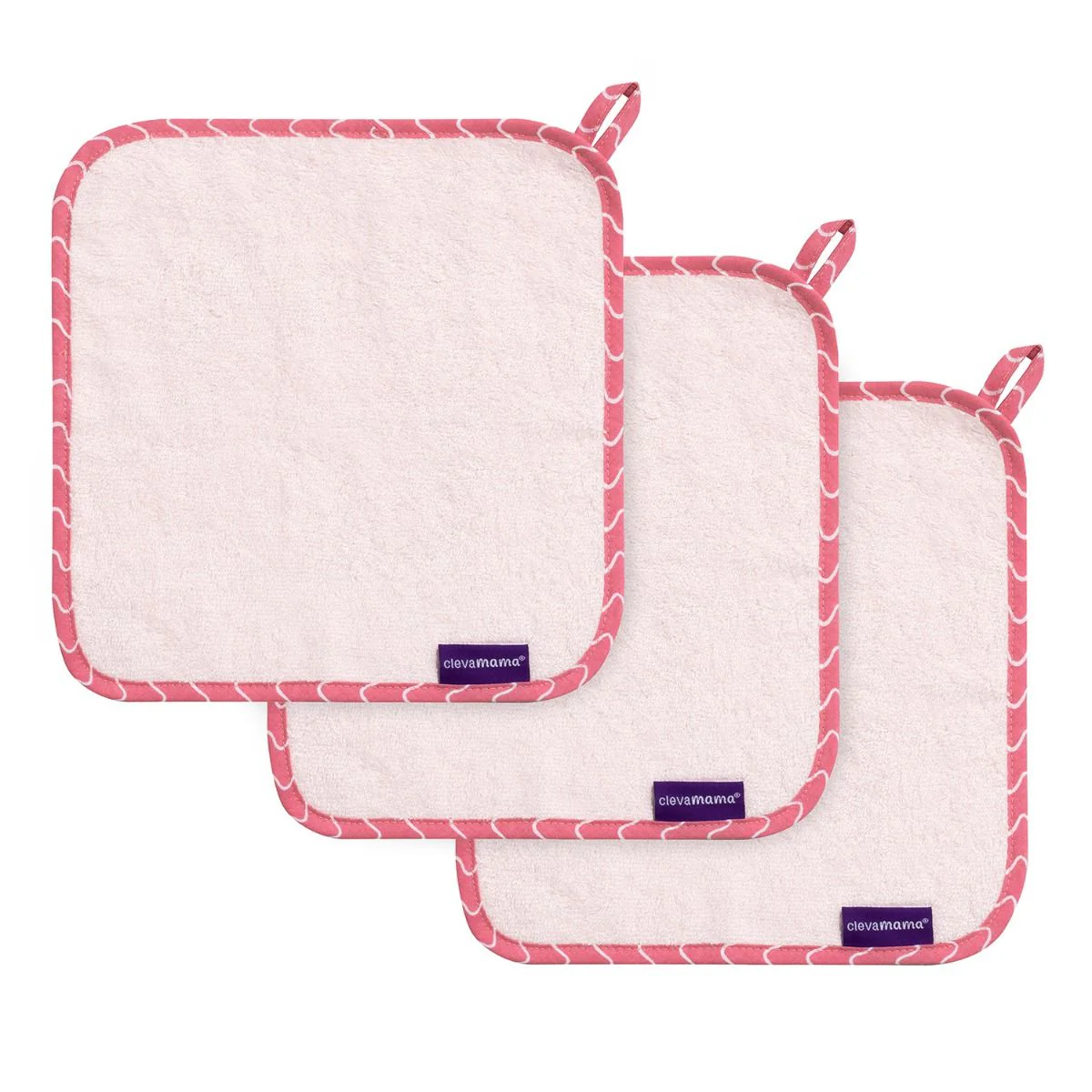 ClevaMama Bamboo Baby Washcloth 3pk - Image 5