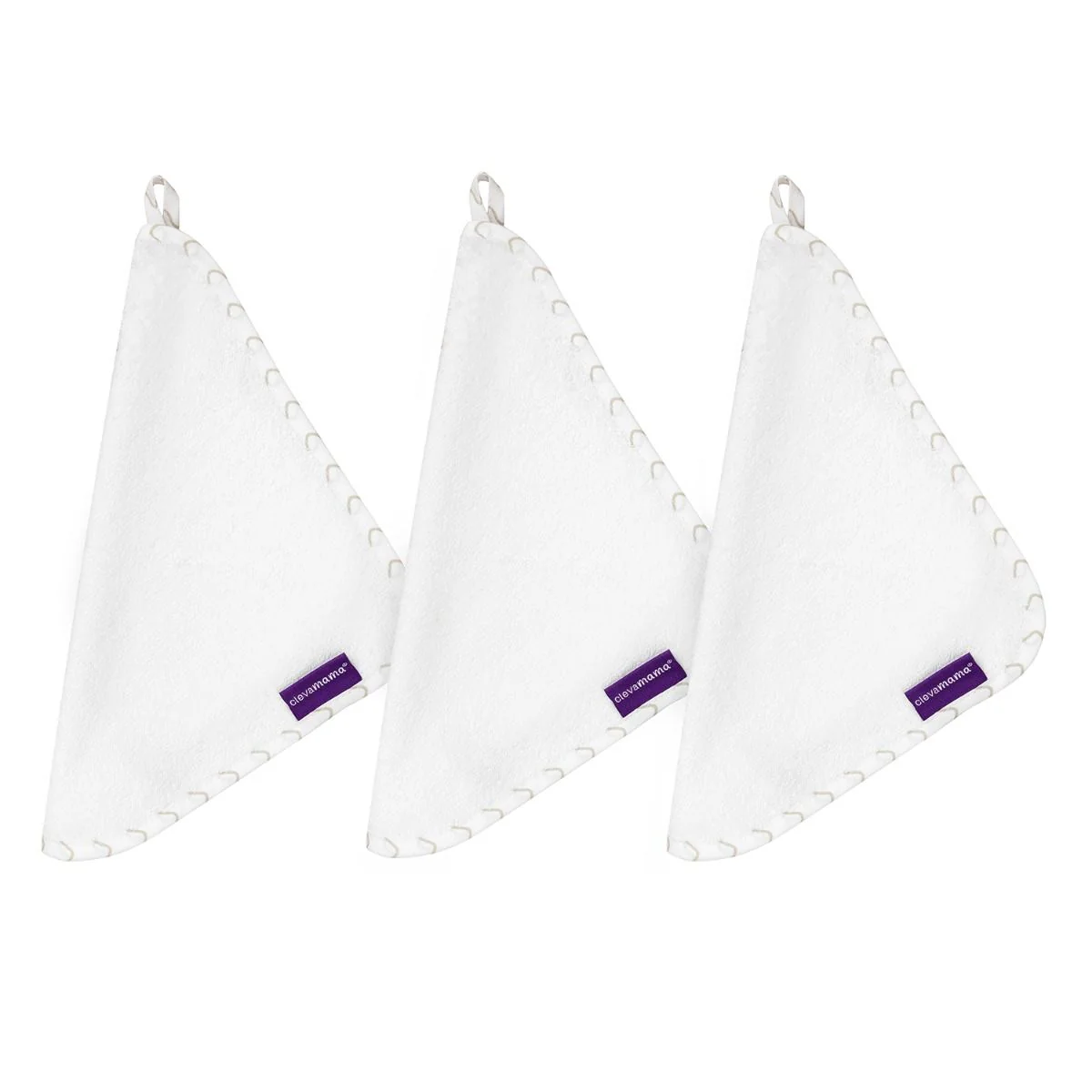 ClevaMama Bamboo Baby Washcloth 3pk - Image 7