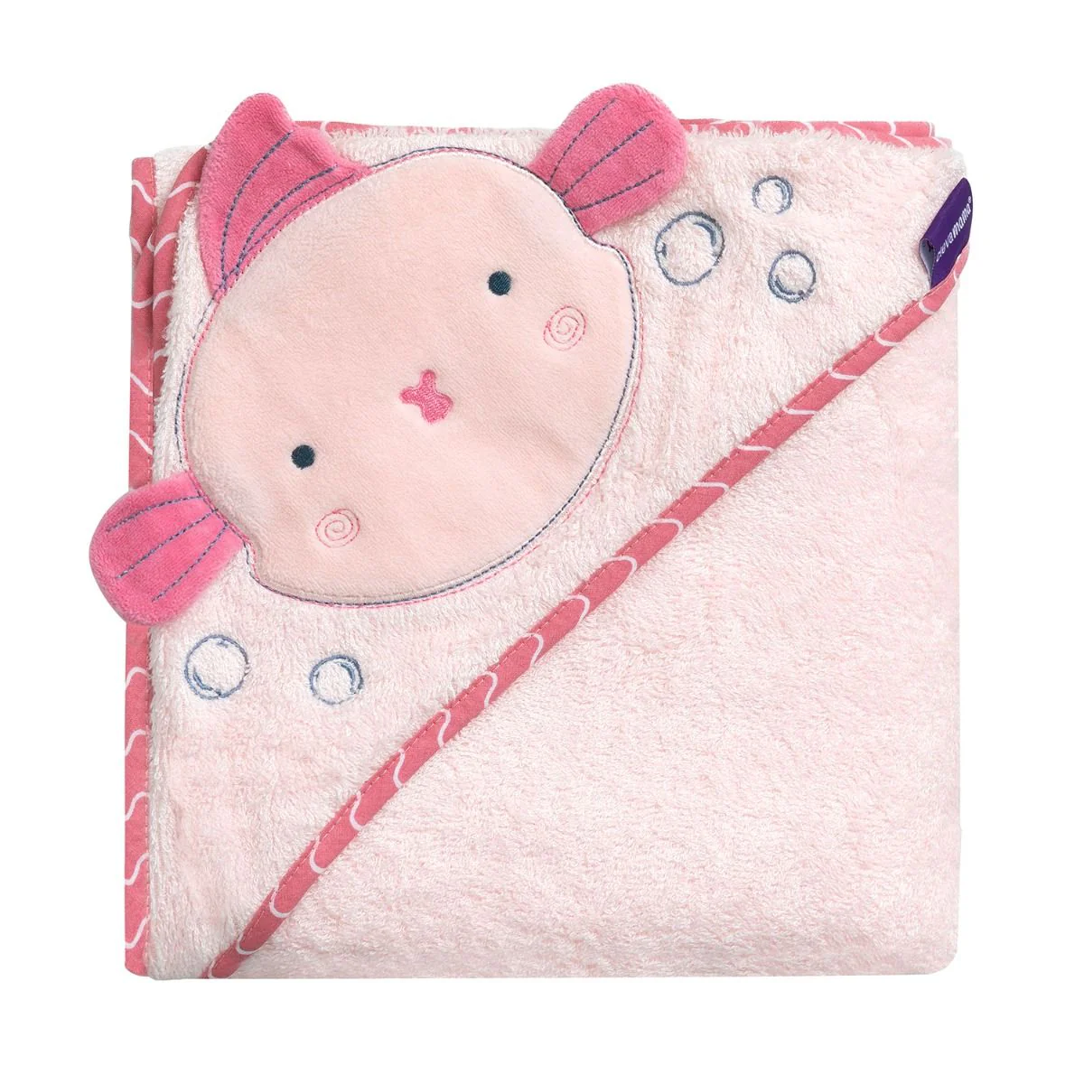 ClevaMama Bamboo Extra Large Apron Baby Bath Towel - Image 2