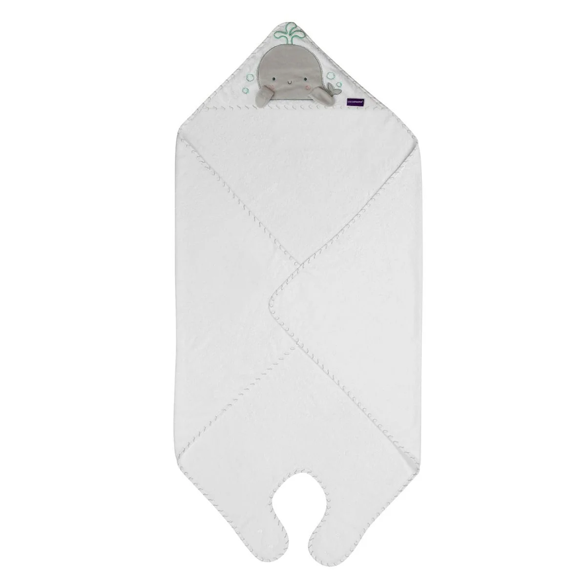ClevaMama Bamboo Extra Large Apron Baby Bath Towel - Image 6