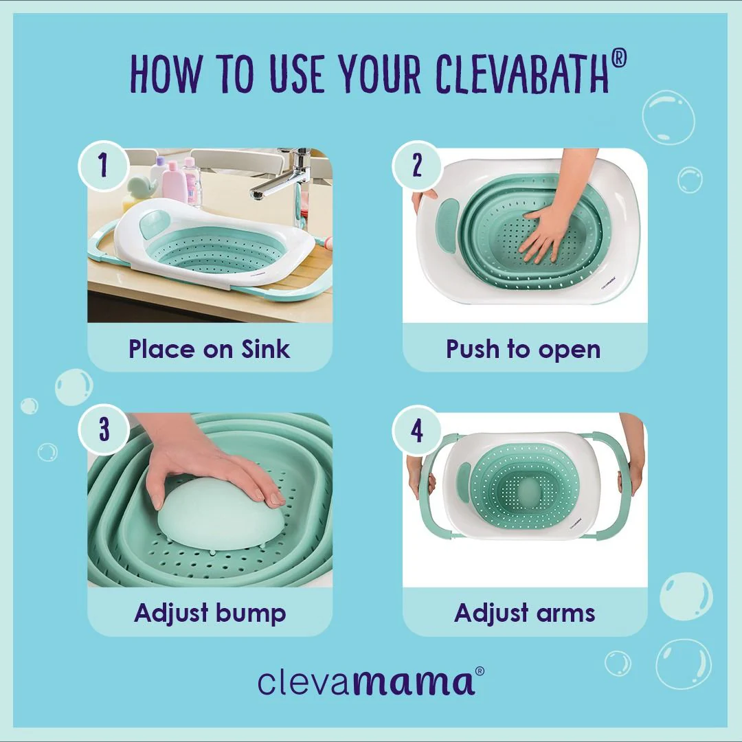 ClevaMama ClevaBath® The Baby Sink Bath - Image 4