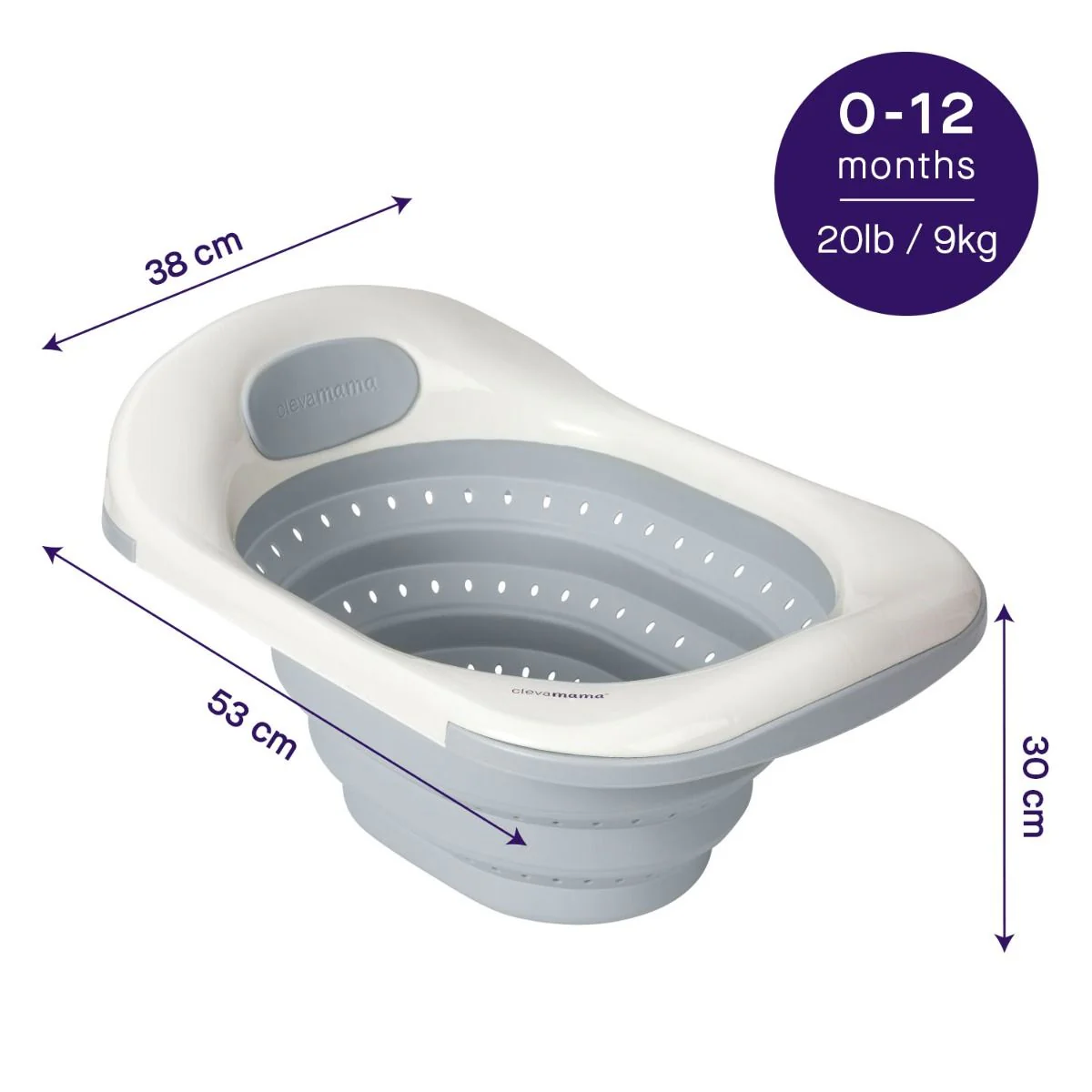 ClevaMama ClevaBath® The Baby Sink Bath - Image 6