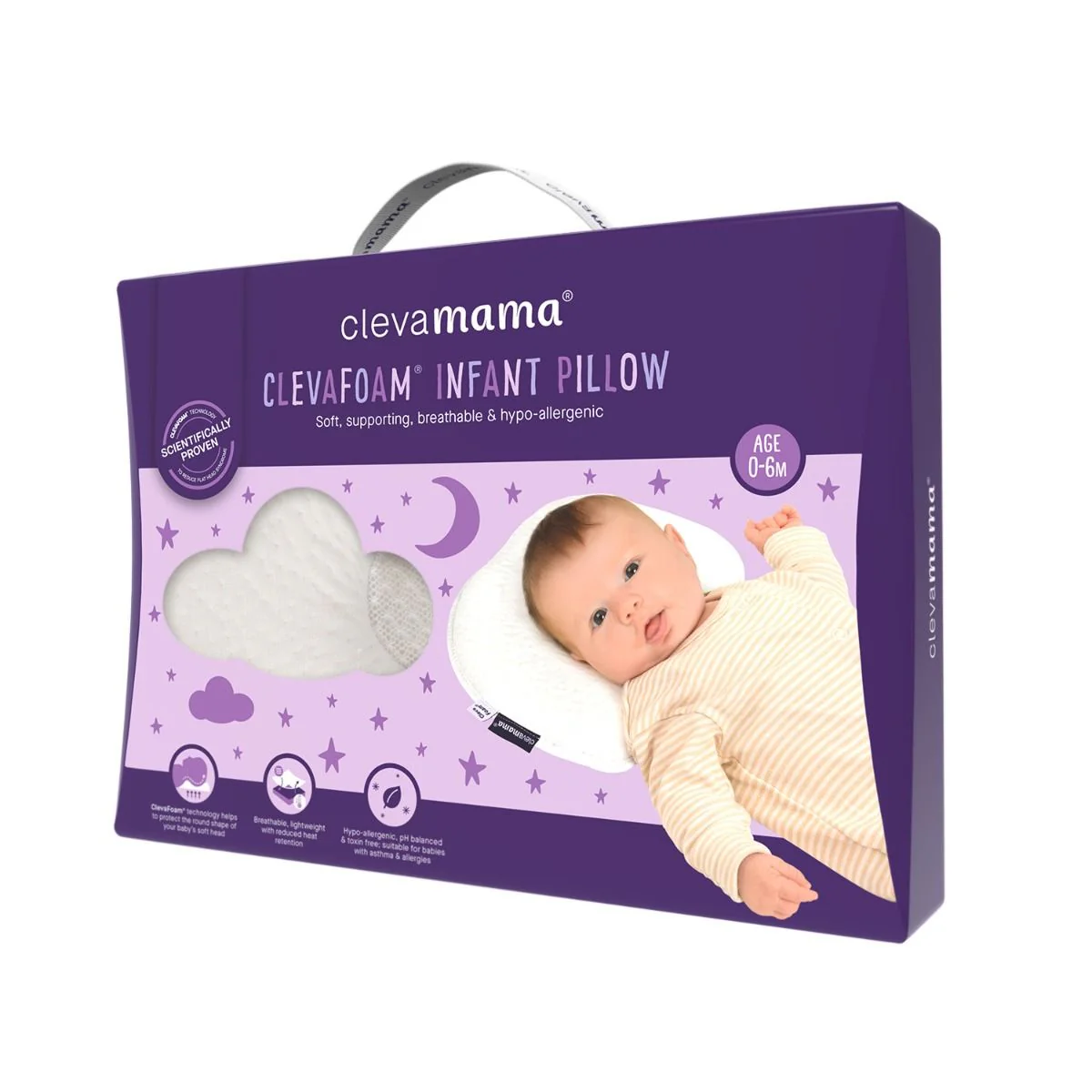 ClevaMama ClevaFoam Infant Pillow - Image 2