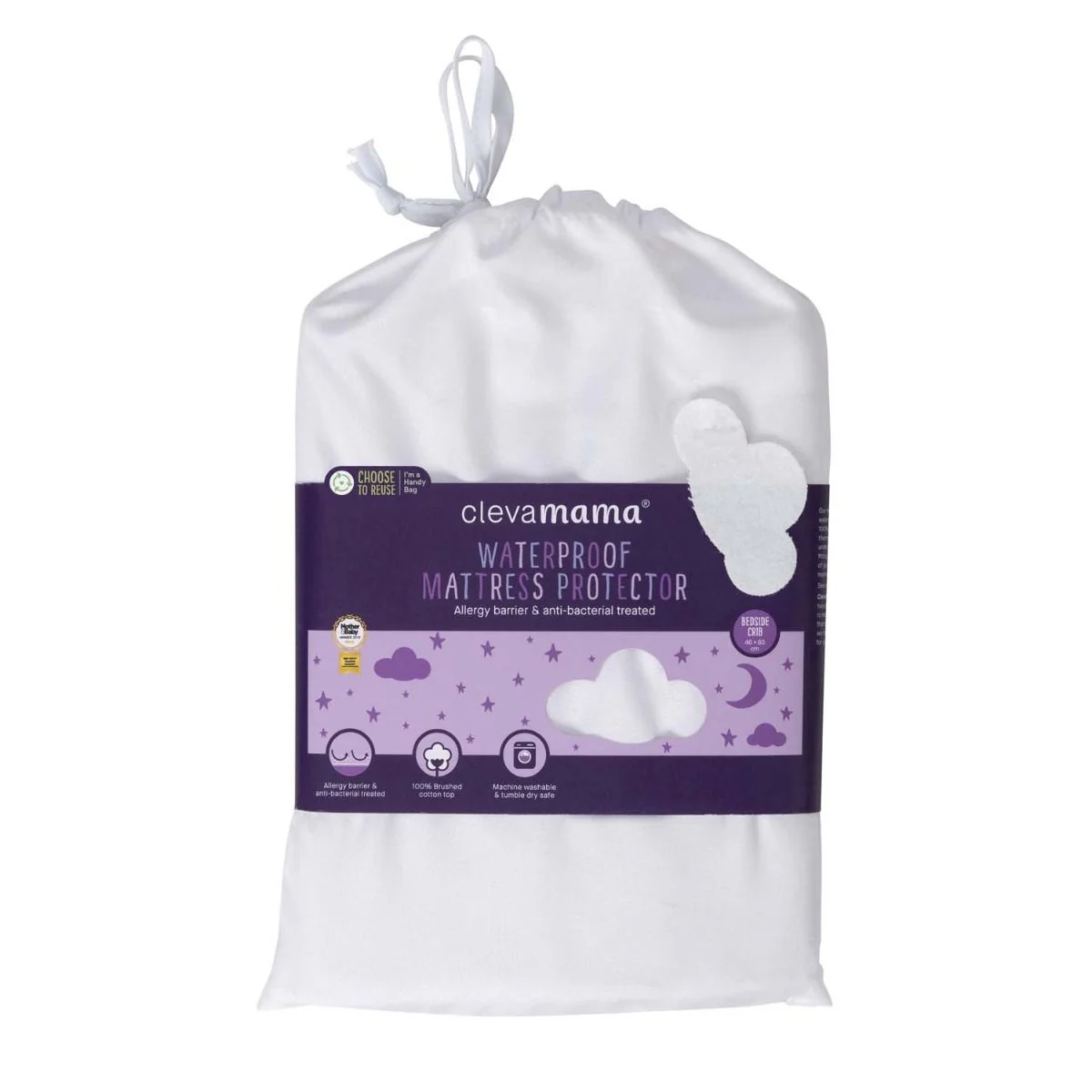 ClevaMama Cotton Waterproof Mattress Protector - Image 4