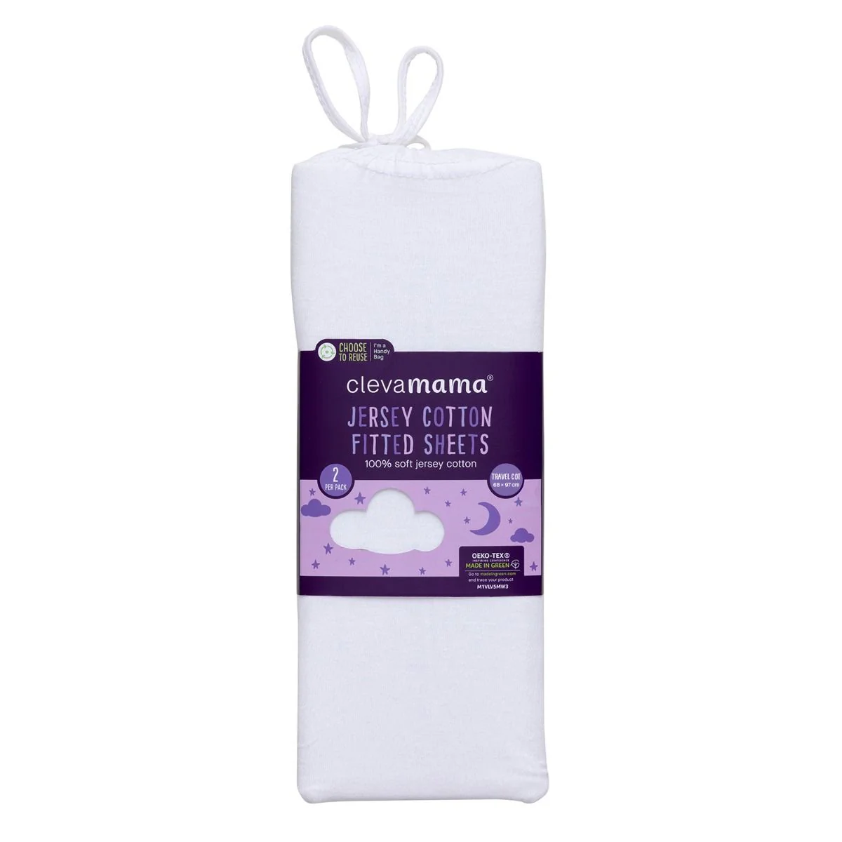 ClevaMama Jersey Cotton Fitted Sheets - Image 4