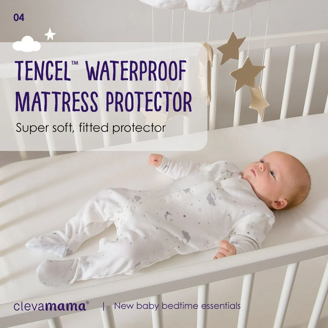 ClevaMama Tencel Waterproof Mattress Protector - Image 3