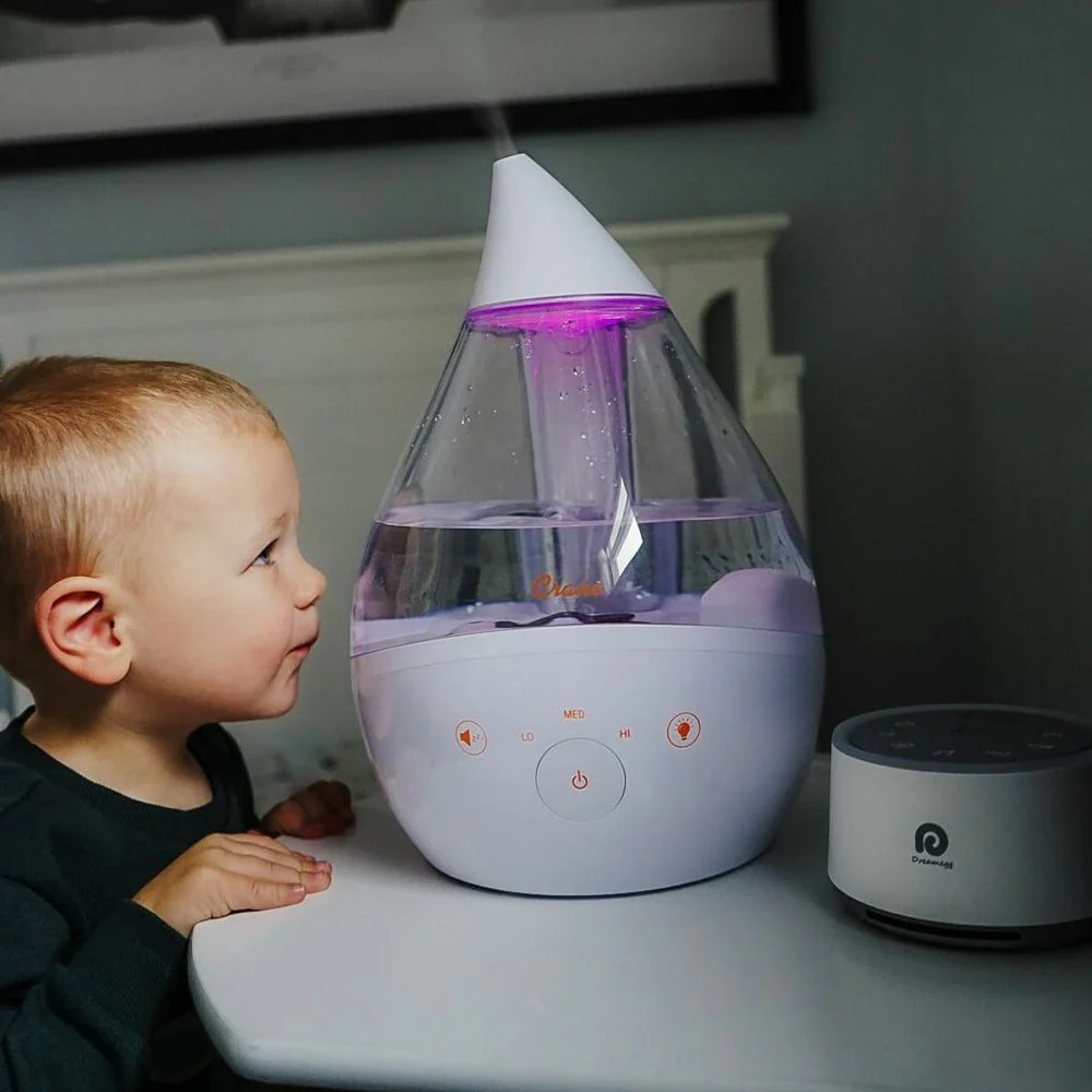 Crane 4 in 1 Top Fill Drop Humidifier w/ Sound Machine - Image 4