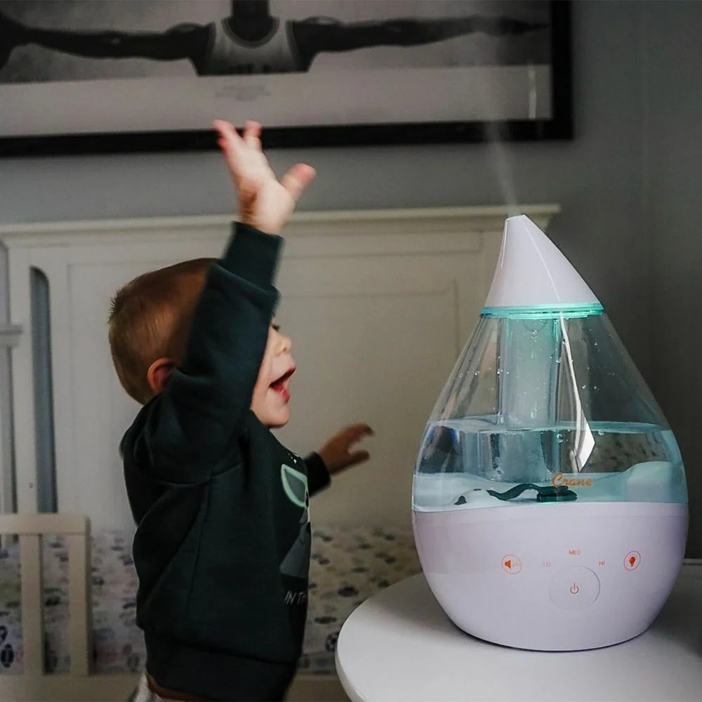 Crane 4 in 1 Top Fill Drop Humidifier w/ Sound Machine - Image 5