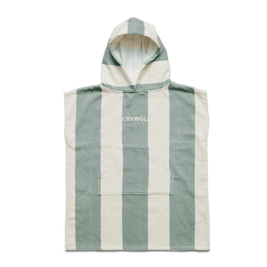 Crywolf Hooded Towel - Moss Stripe