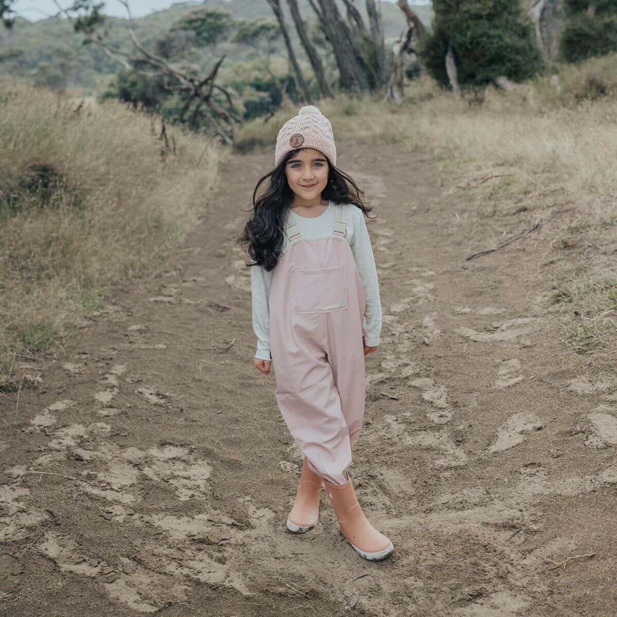 Crywolf Rain Overalls - Dusty Pink - Image 3