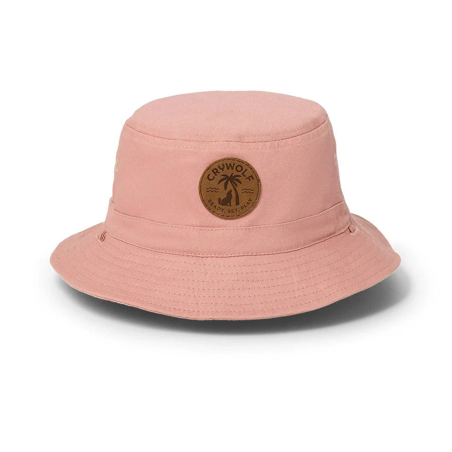 Crywolf Reversible Bucket Hat - Blush Colourblock - Image 2