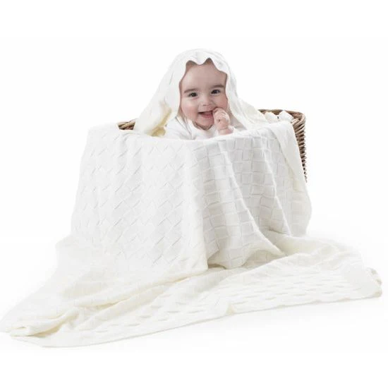 Dimples Basket Weave Merino Blanket - Image 7