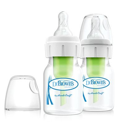 Dr Brown's 60ml Narrow Neck Bottle Prem Teat 2pk - Image 2
