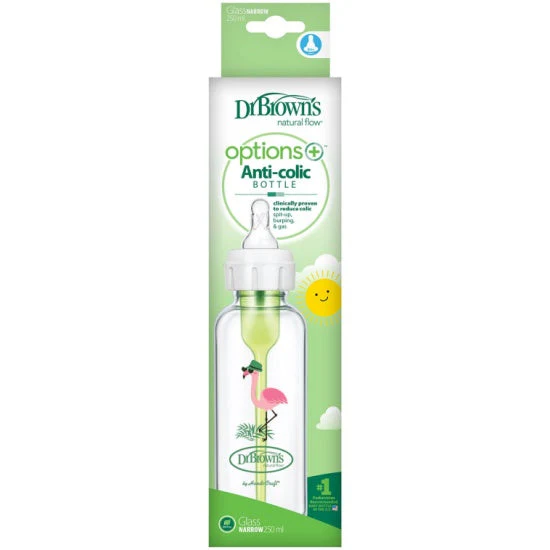 Dr Brown's Options+ Glass Narrow Neck Baby Bottle 250ml - Image 2