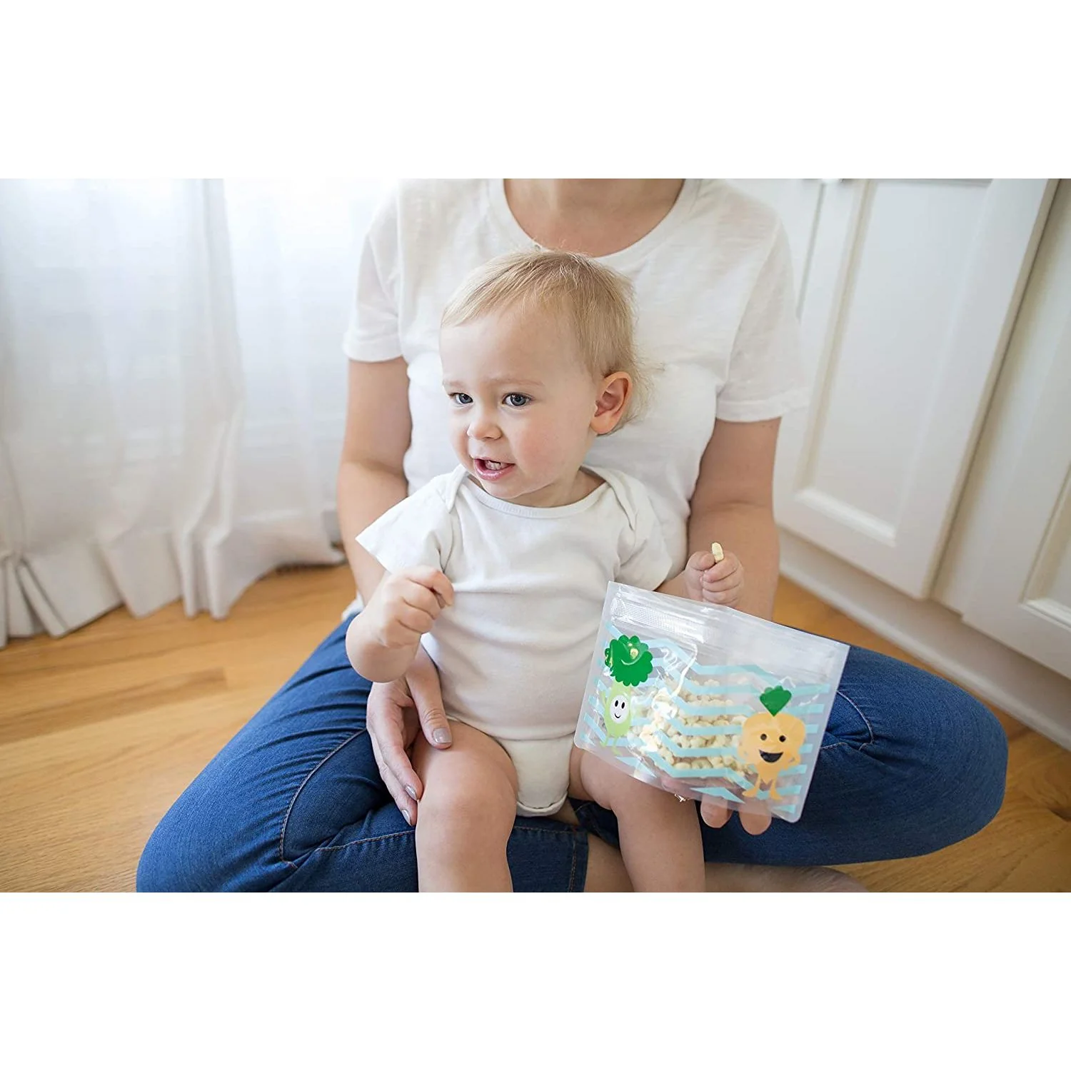 Dr Brown's Tummy Grumbles Reusable Snack Bags 3pk - Image 3