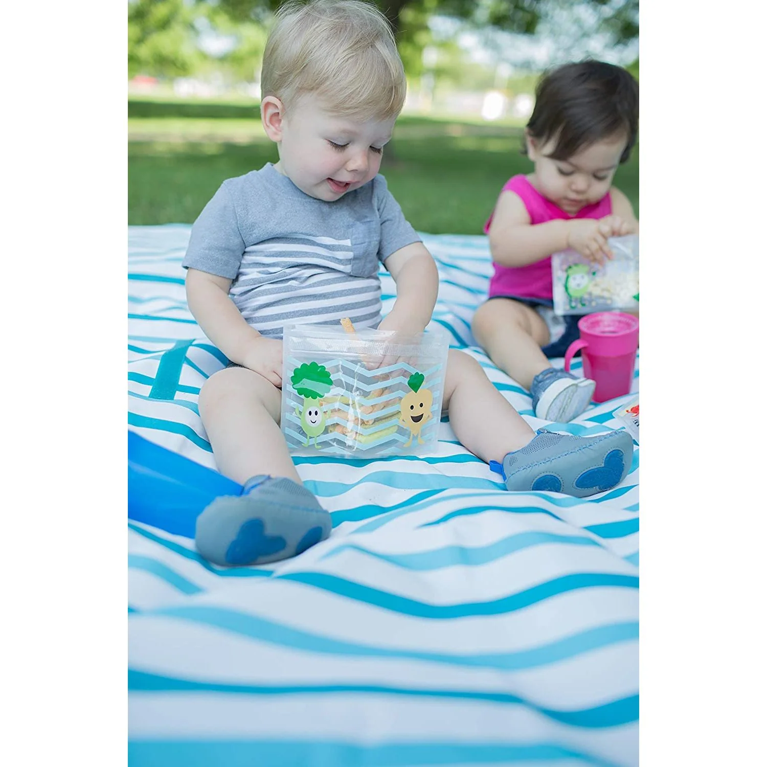 Dr Brown's Tummy Grumbles Reusable Snack Bags 3pk - Image 4