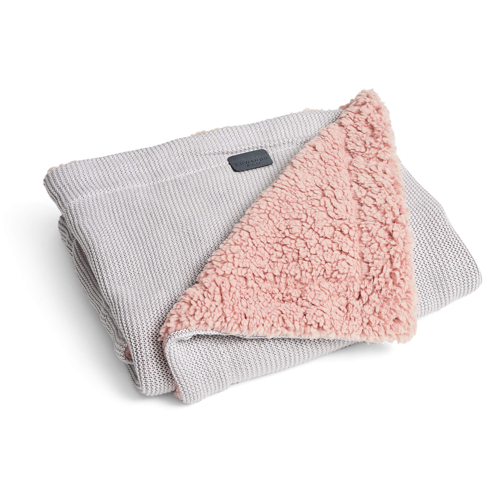 Edwards & Co Sherpa Fleece Stroller Blanket