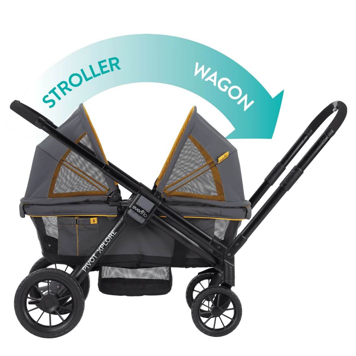 Evenflo Pivot Xplore All-Terrain Stroller Wagon - Image 3
