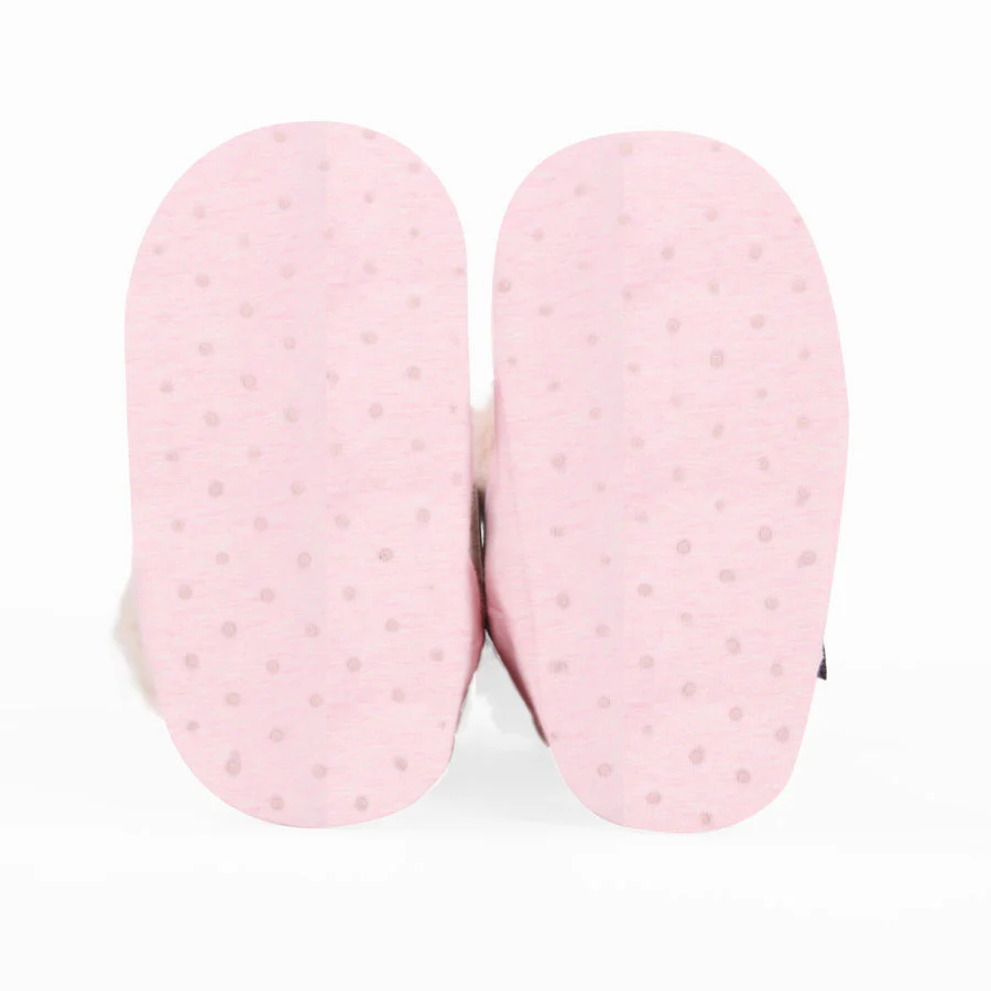 Bedhead Fleecy Winter Booties - Baby Pink Marle - Image 4