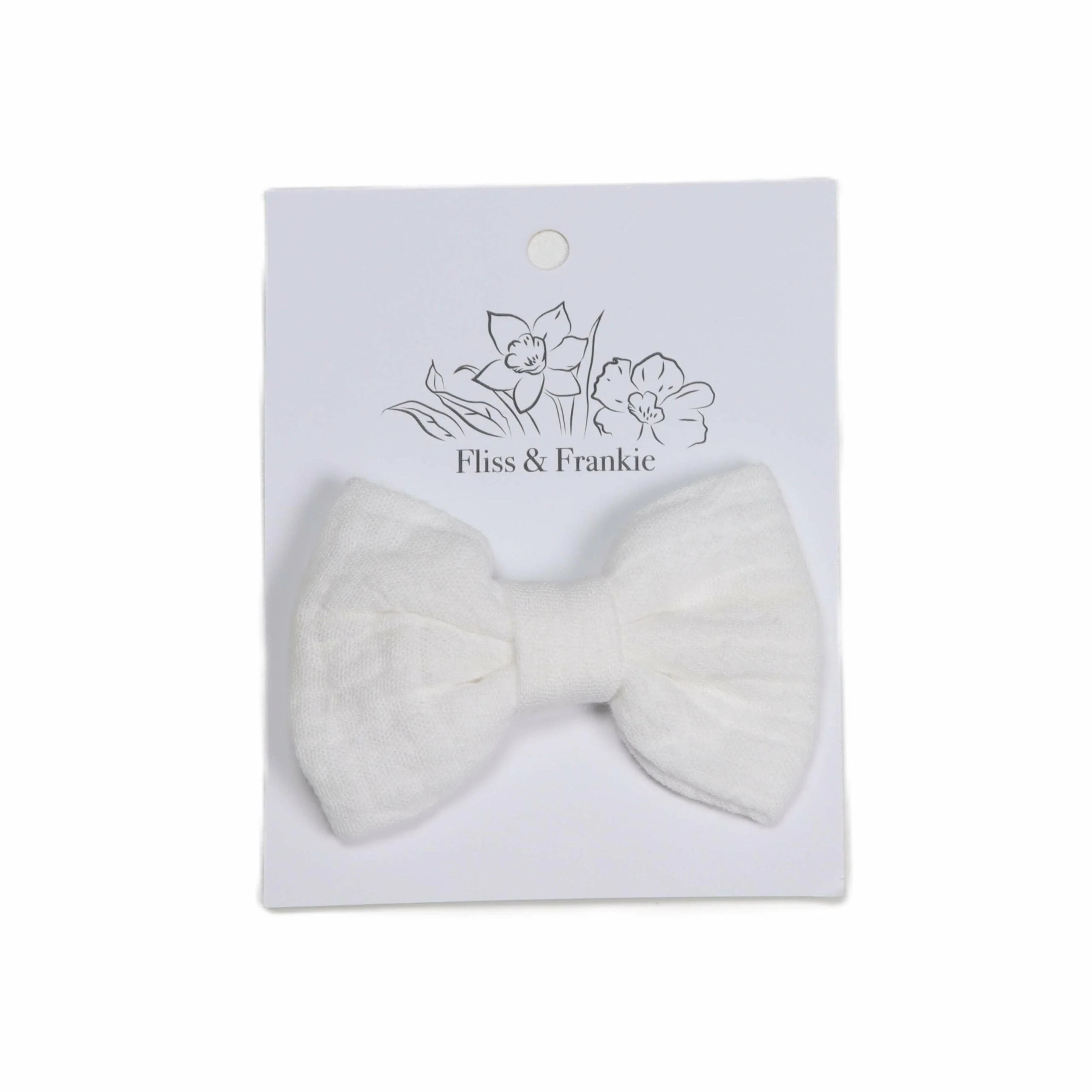 Fliss and Frankie Muslin Bow Clips - Image 2
