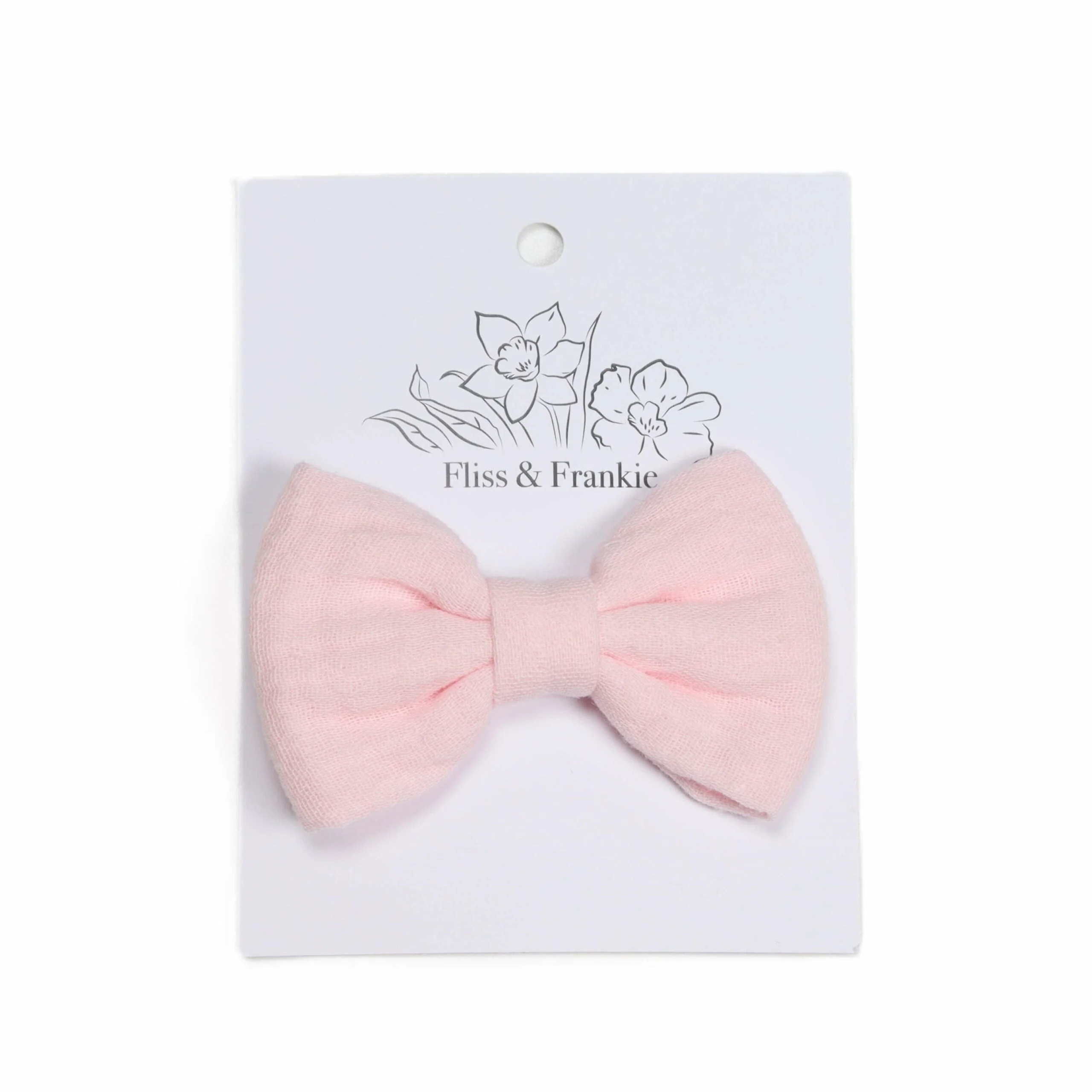 Fliss and Frankie Muslin Bow Clips - Image 3