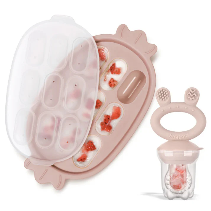 Haakaa Fresh Food Feeder and Silicone Nibble Tray Set - Image 2