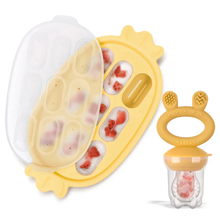 Haakaa Fresh Food Feeder and Silicone Nibble Tray Set - Image 3