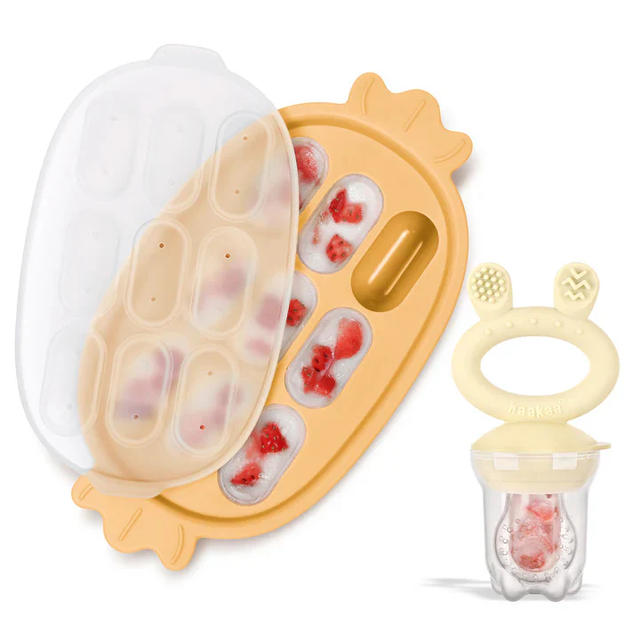 Haakaa Fresh Food Feeder and Silicone Nibble Tray Set - Image 4