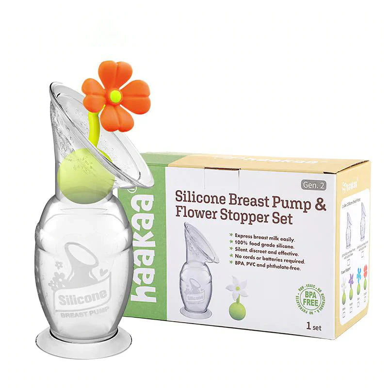 Haakaa Generation 2 100ml Breast Pump & Flower Stopper Gift Box