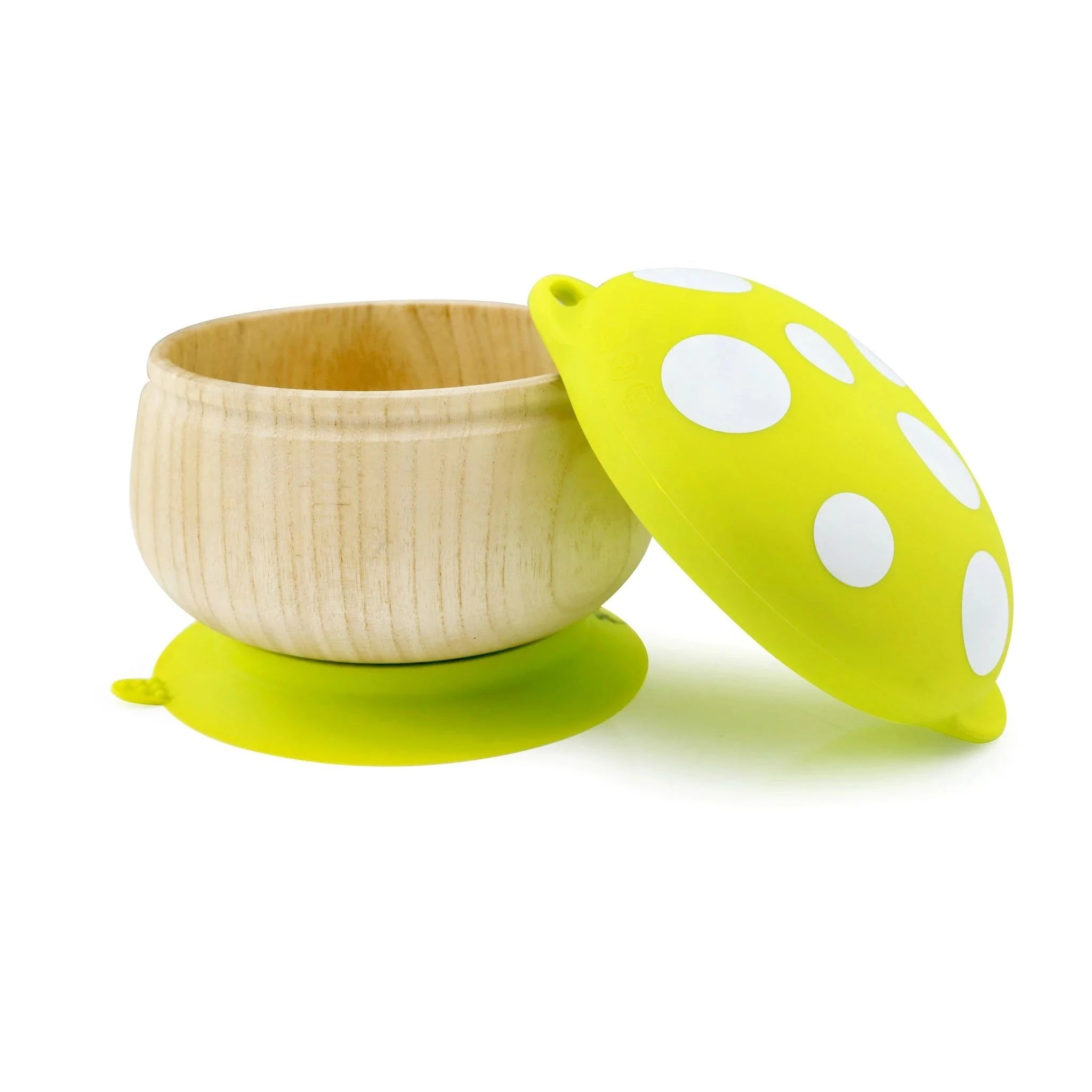Haakaa Wooden Mushroom Bowl - Image 3