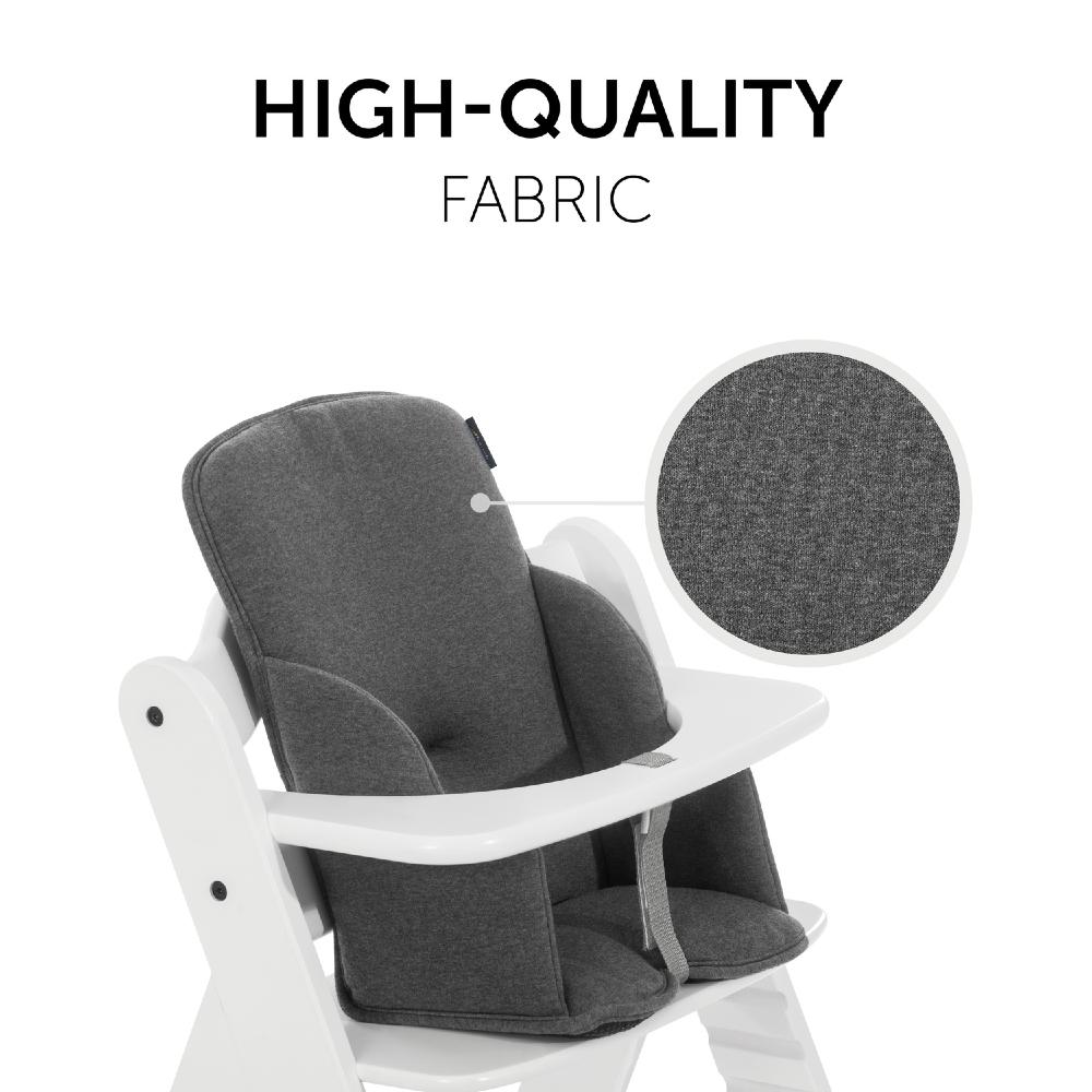 Hauck Alpha Cosy Select Highchair Insert - Jersey Charcoal - Image 6
