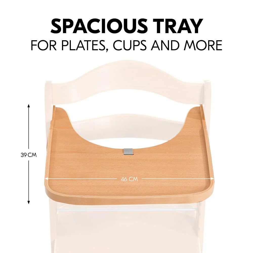 Hauck Alpha Wooden Highchair Tray - Image 3