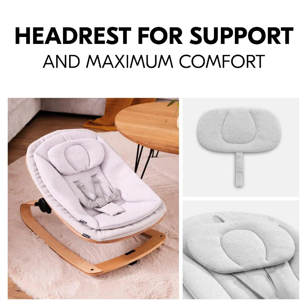 Hauck Highchair 3-in-1 Wooden Bouncer Eco - Light Grey - Image 10