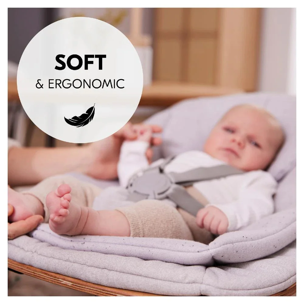 Hauck Highchair 3-in-1 Wooden Bouncer Eco - Light Grey - Image 9