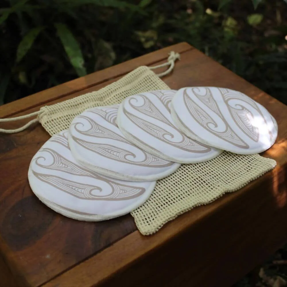 Hiwa & Awa Co Reusable Bamboo Nursing Pads - Image 2