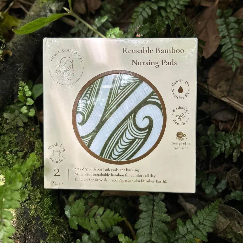 Hiwa & Awa Co Reusable Bamboo Nursing Pads - Image 3