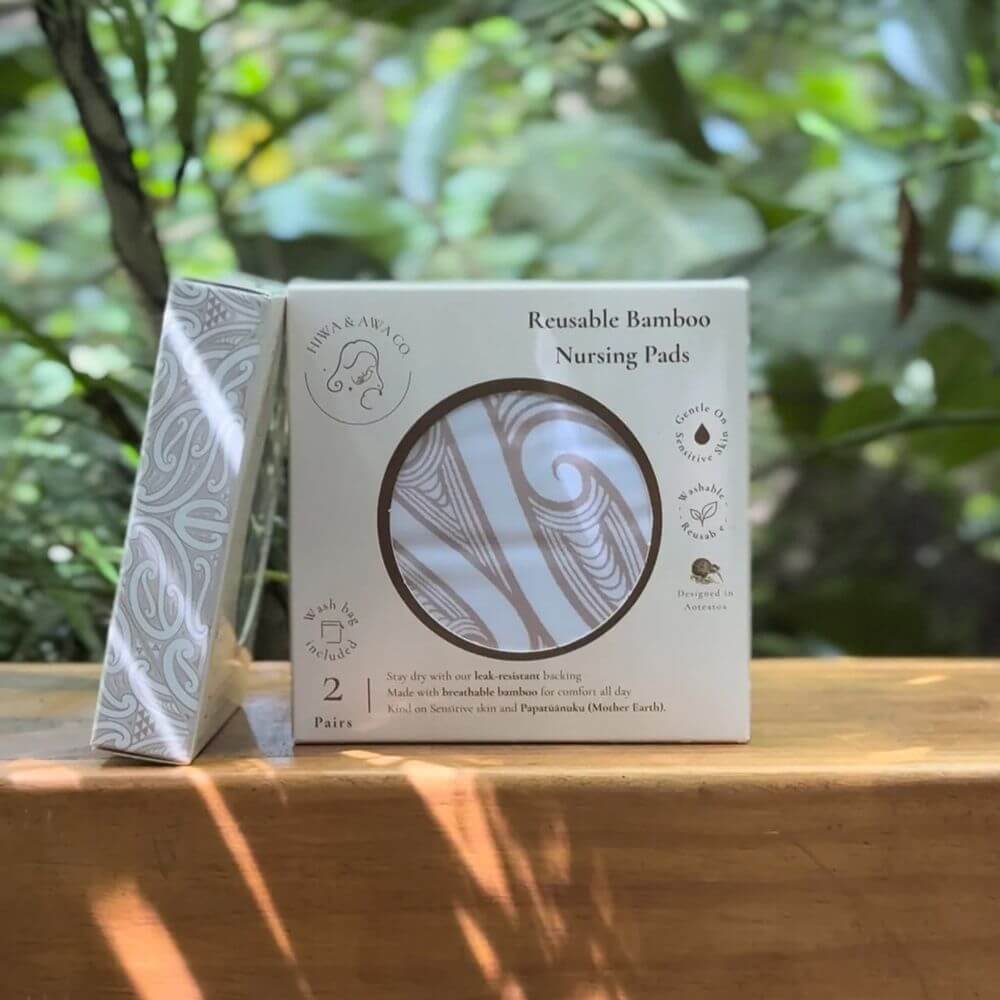 Hiwa & Awa Co Reusable Bamboo Nursing Pads - Image 4