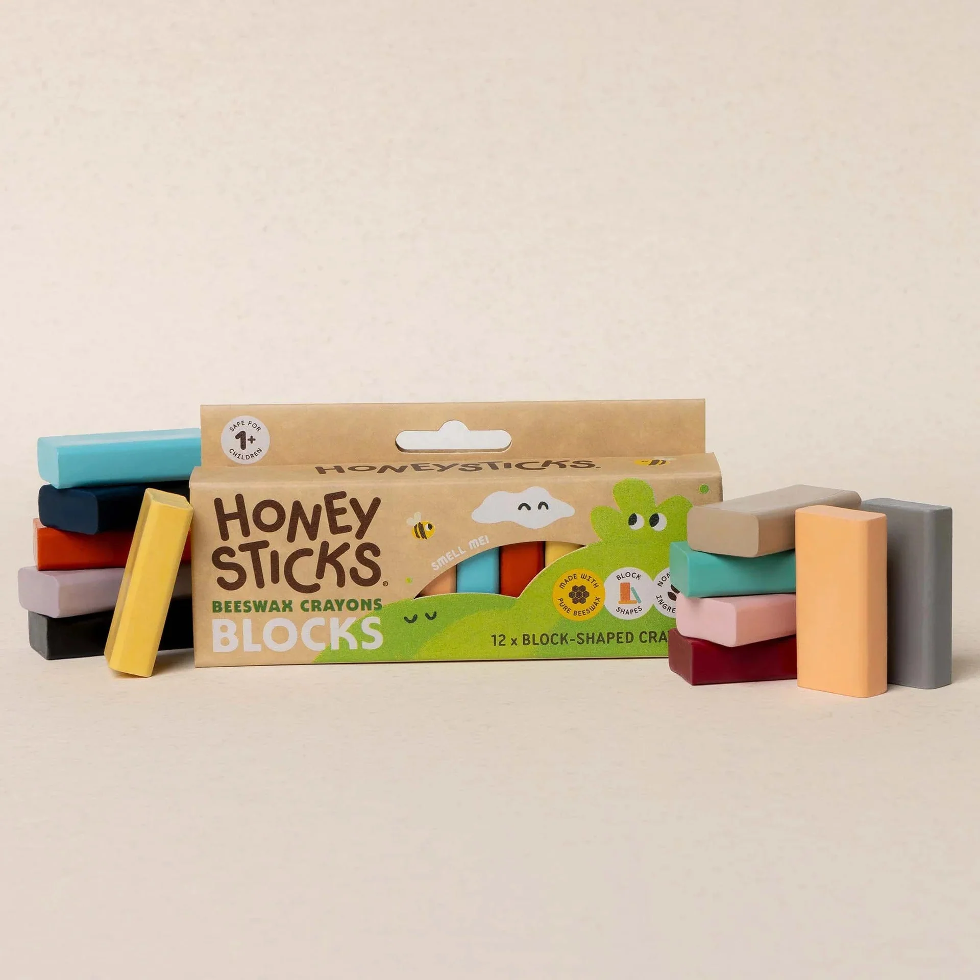 Honeysticks Beeswax Crayons Blocks 12pk - Image 2