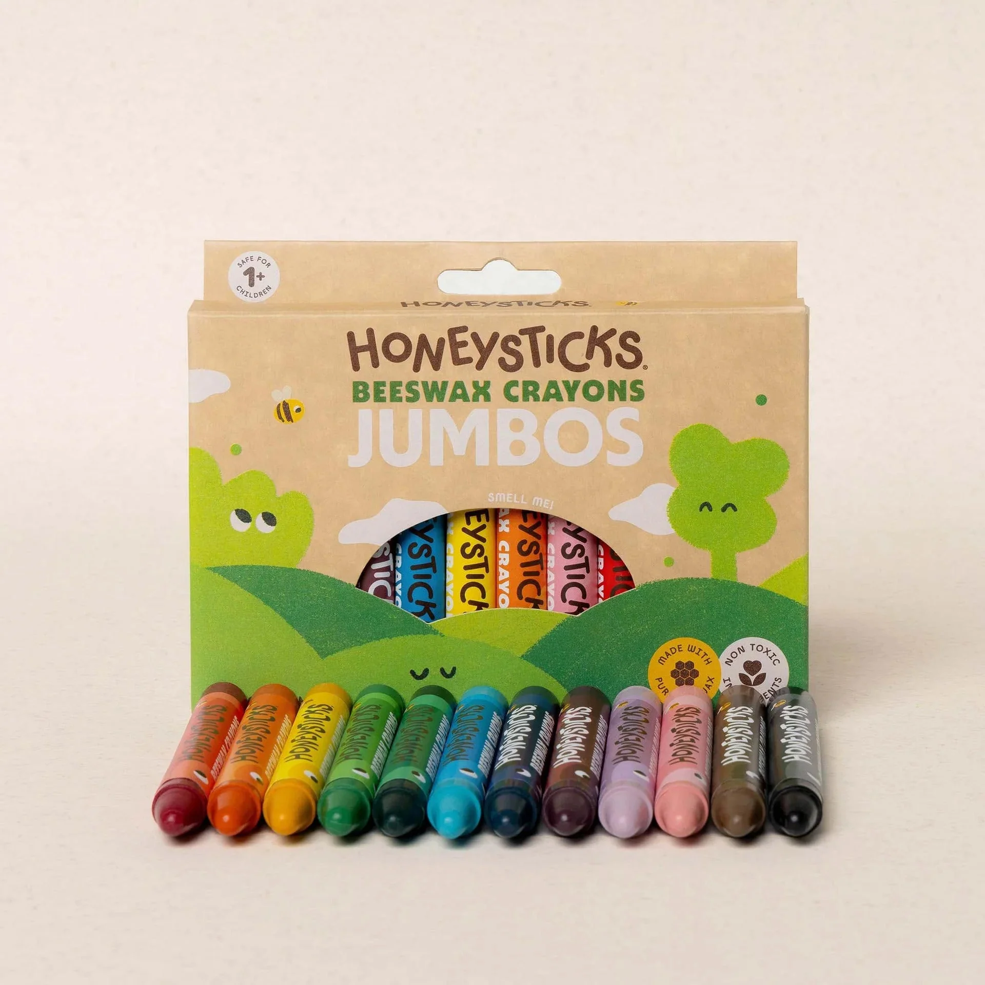 Honeysticks Beeswax Crayons Jumbos 12pk - Image 2