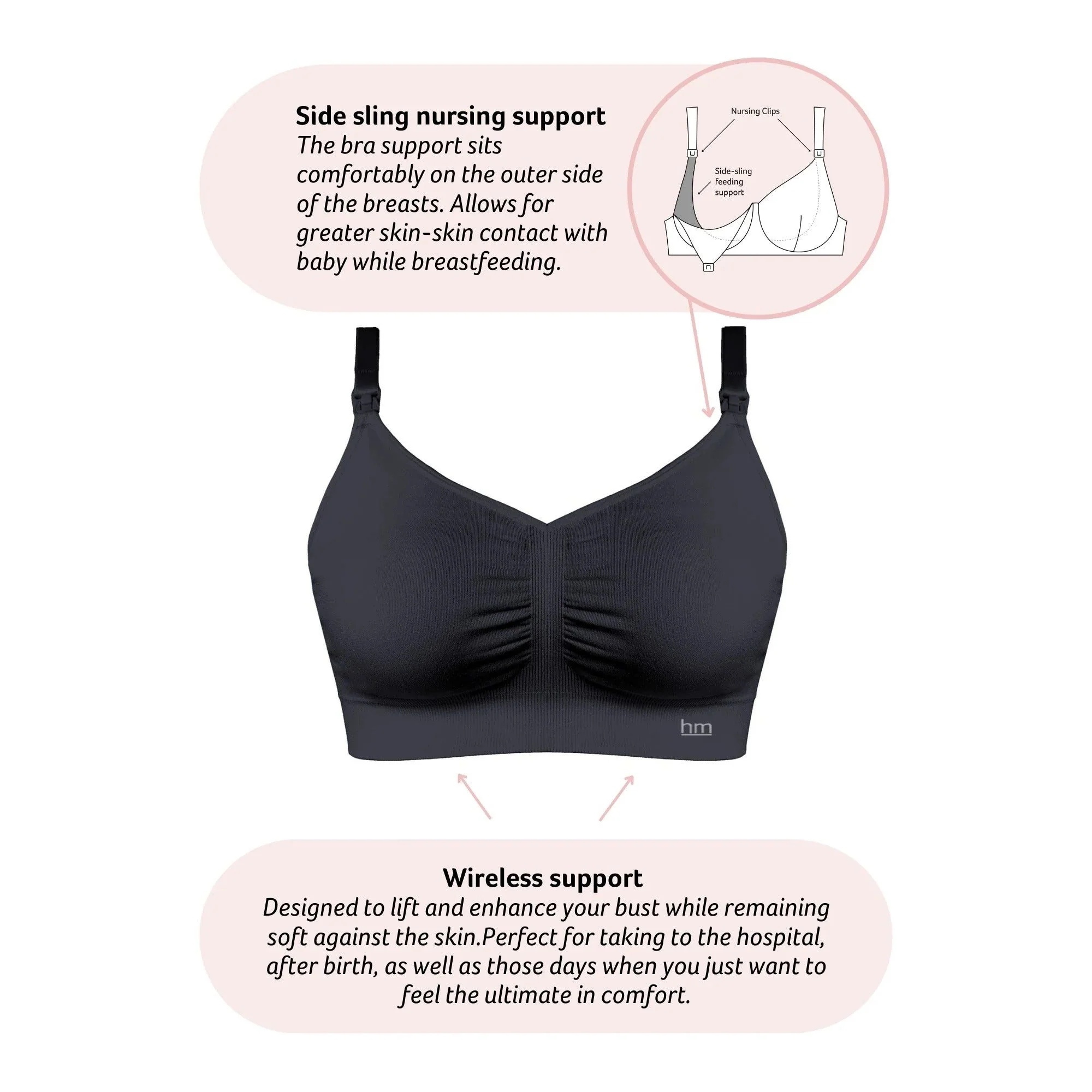 Hotmilk My Necessity 2.0 FlexFit Nursing Bra - Chocolate - Image 2