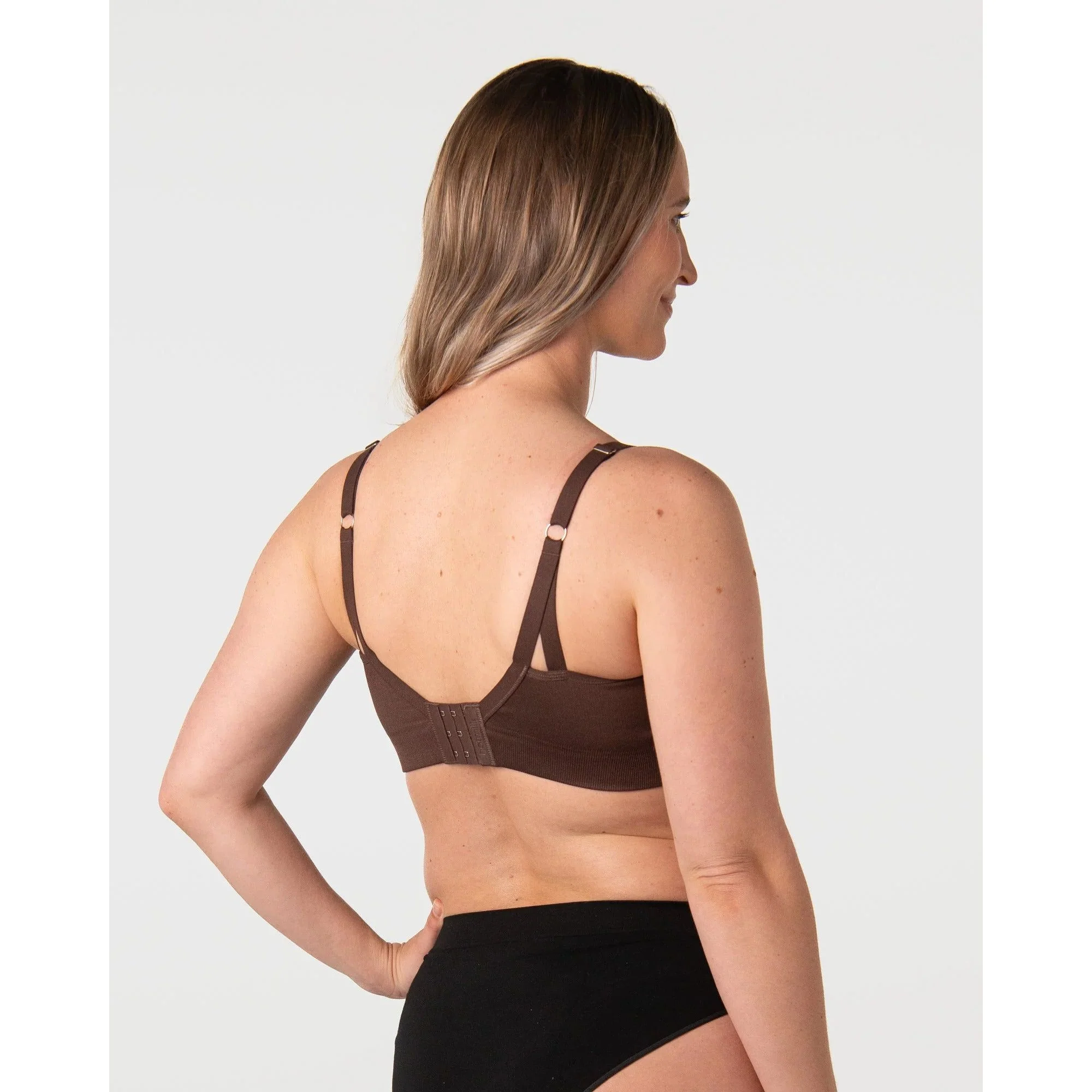 Hotmilk My Necessity 2.0 FlexFit Nursing Bra - Chocolate - Image 4