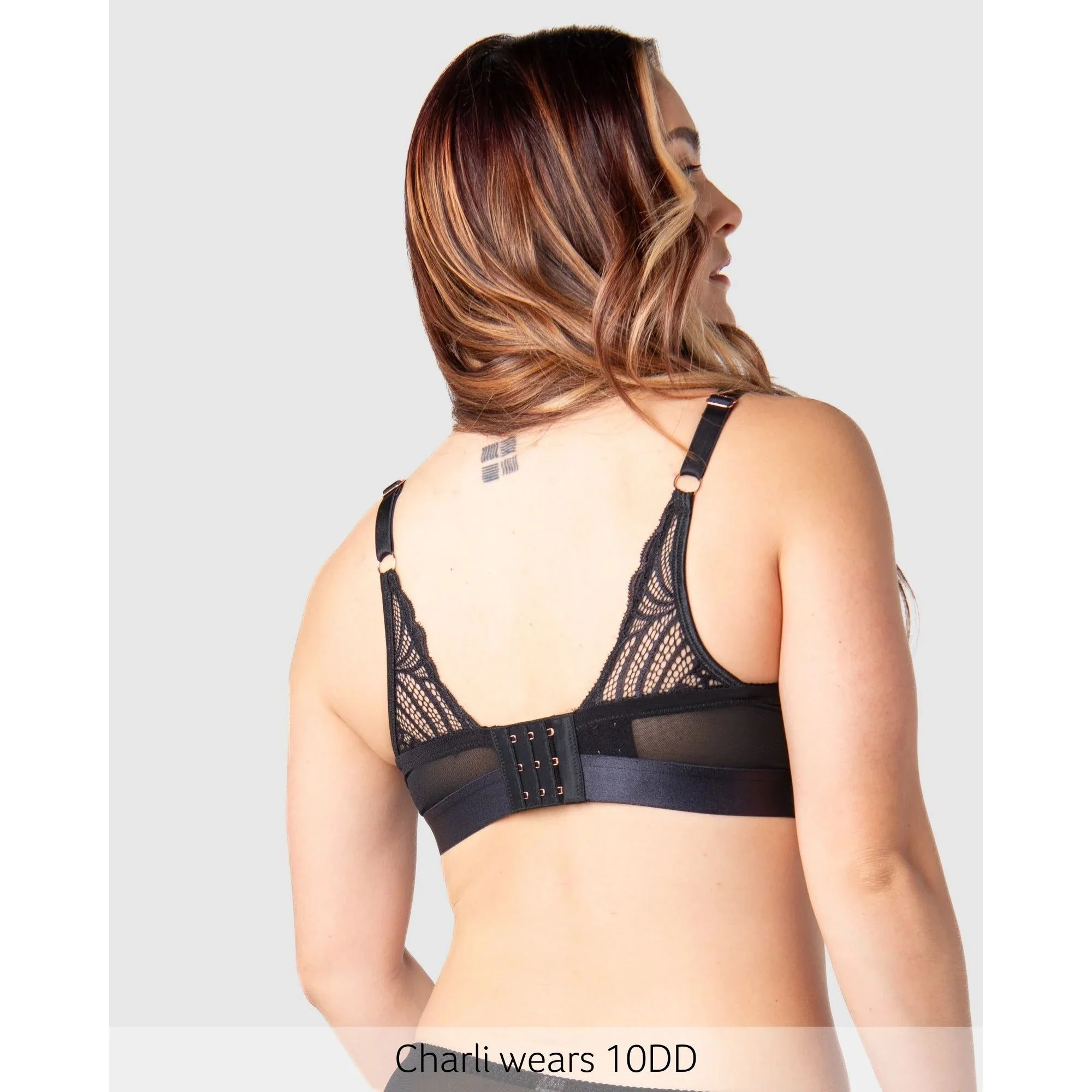 Hotmilk Warrior Plunge 2.0 Nursing Bra - Black - Image 5