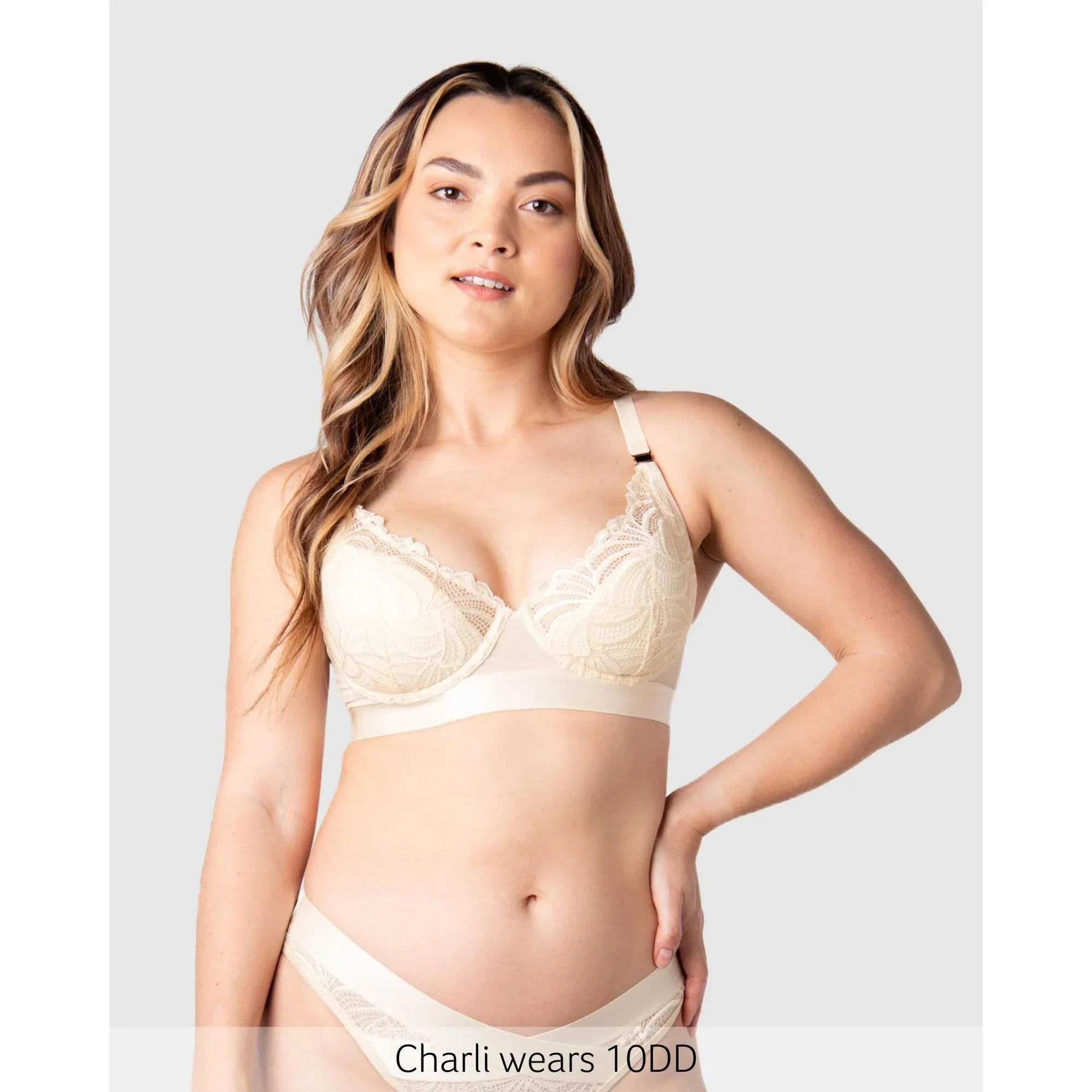 Hotmilk Warrior Plunge 2.0 Nursing Bra - Ivory - Image 4