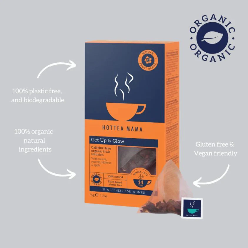HotTea Mama Organic Get Up & Glow Tea 14pk - Image 3