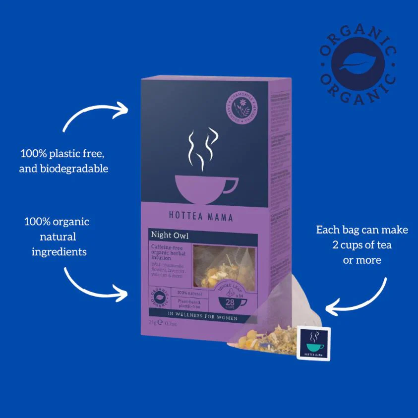 HotTea Mama Organic Night Owl Tea 14pk - Image 3