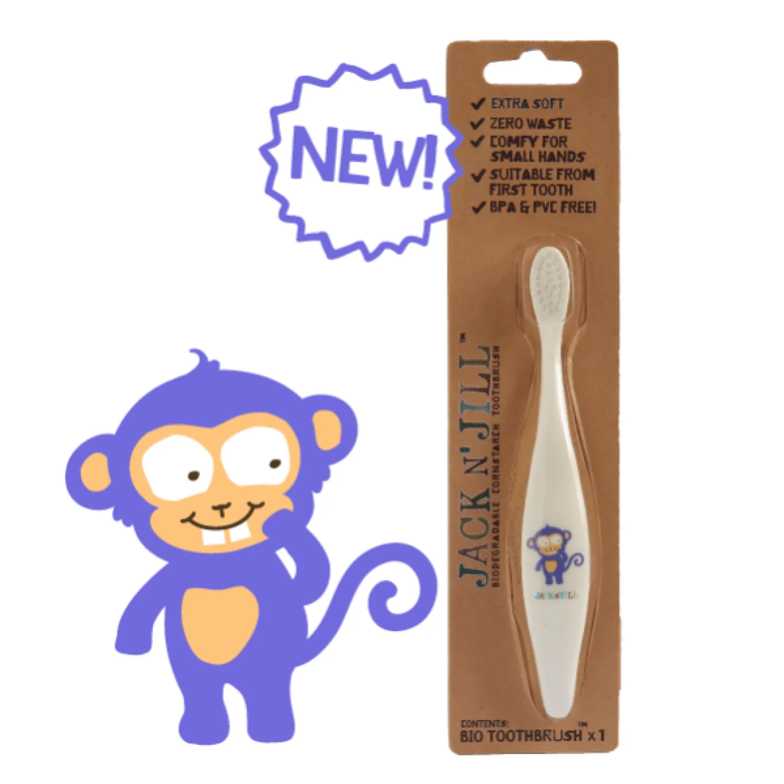 Jack N Jill Biodegradable Toothbrush - Image 6