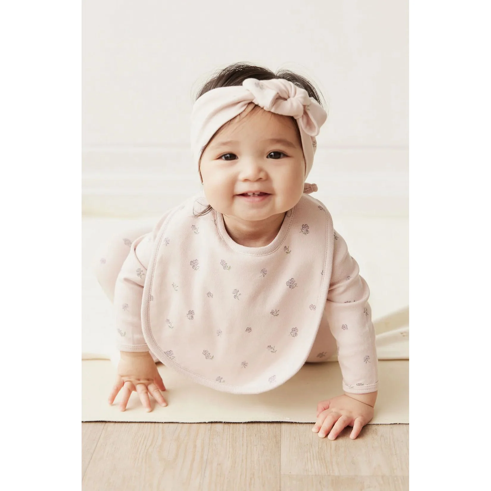 Jamie Kay Organic Cotton Bib - Meredith Violet - Image 2