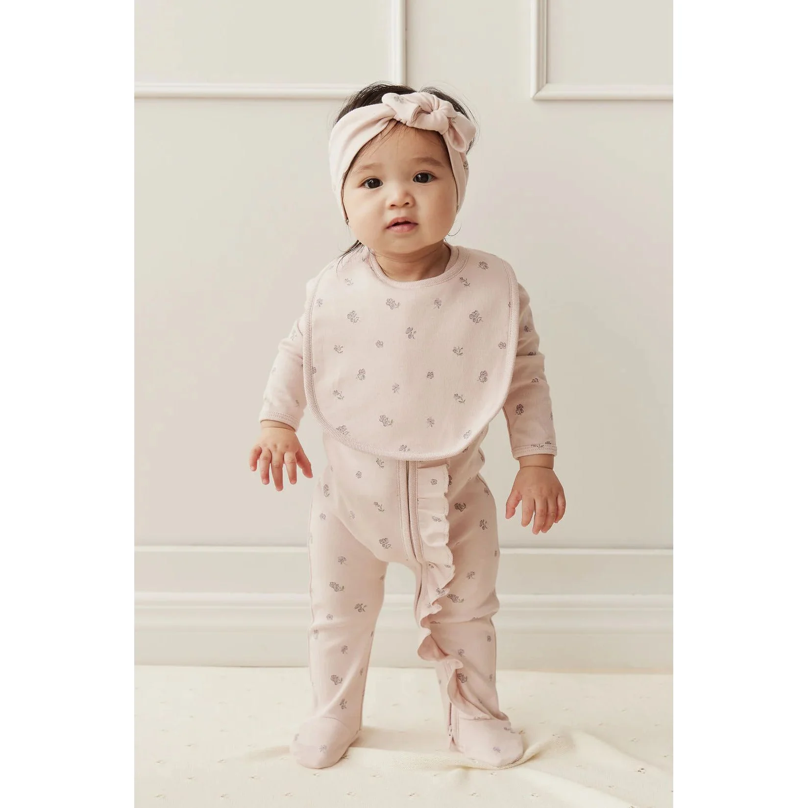 Jamie Kay Organic Cotton Bib - Meredith Violet - Image 3