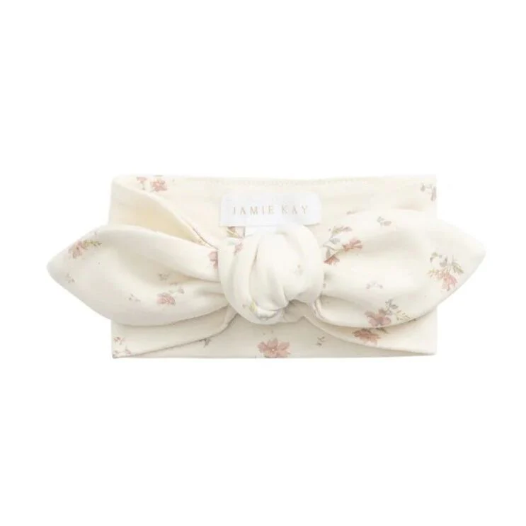Jamie Kay Organic Cotton Headband - Emilia Egret